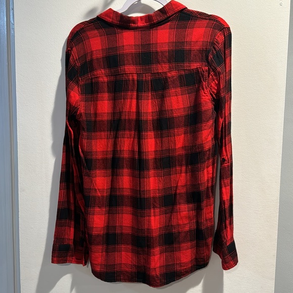 Express Cotton “Flannel” Button Down Top - Picture 6 of 7